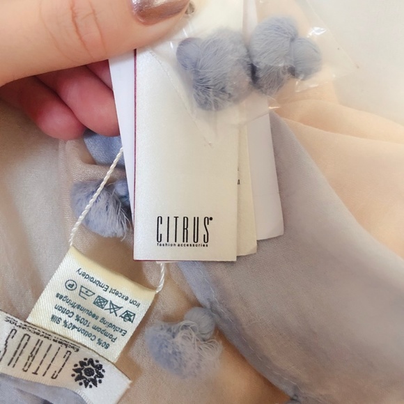 CITRUS OBLONG TIE DYE PASTEL CO SCARF - Picture 4 of 4